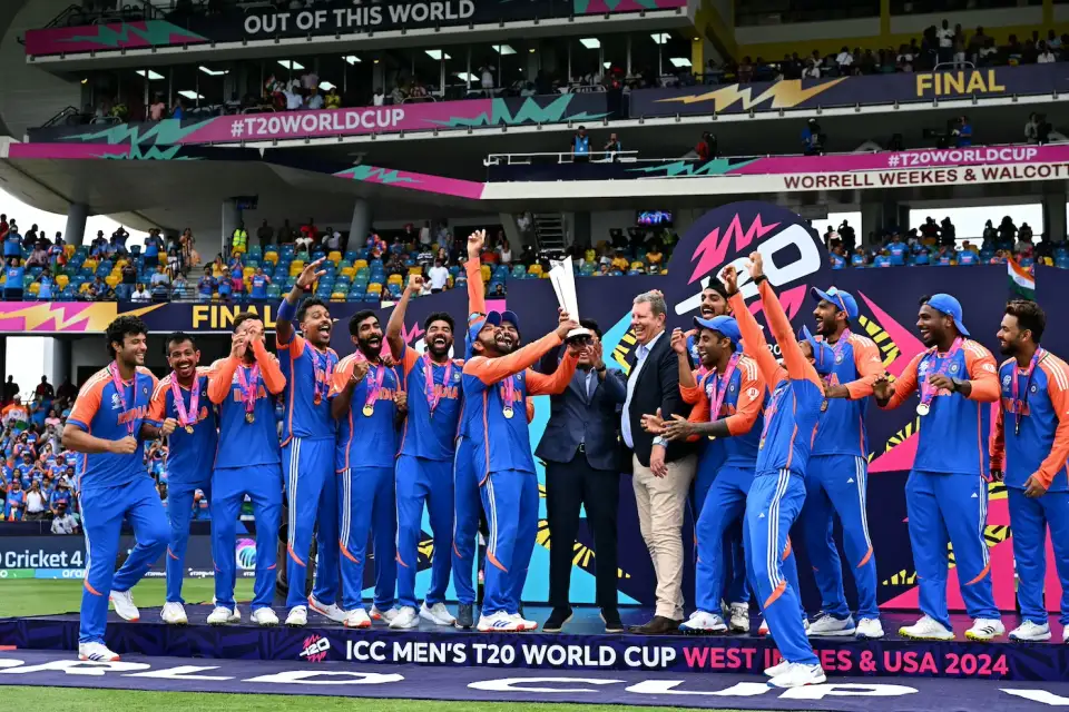 India winning the Icc t20 world cup 2024