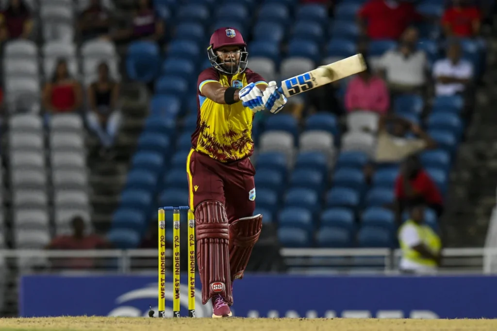 West Indies vs South Africa 1st T20I 2024 - Nicholas Pooran batting in Tarouba match.