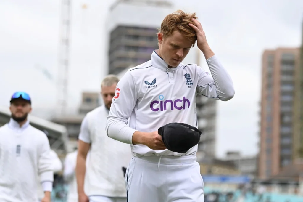 England captain looks dejected on the field after Sri Lankas victory in the Test match during the Sri Lanka tour of England