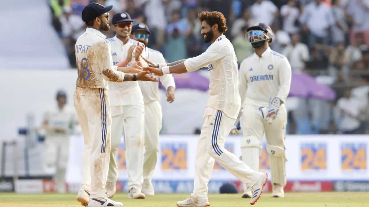 Jadeja and Ashwin Lead India to Advantage Over New Zealand in Thrilling Test